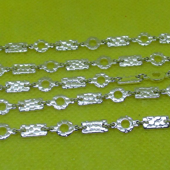 NWOT Napier Textured Multi Chain Link Bracelet Napier Multi Shaped Silver Tone - Picture 9 of 10